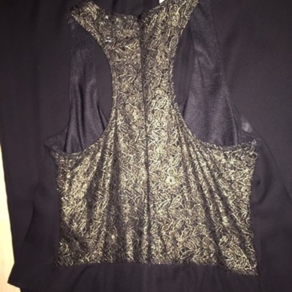 Flying Tomato BLK/GLD Jealous Lace Jumpsuit - Picture 4 of 5